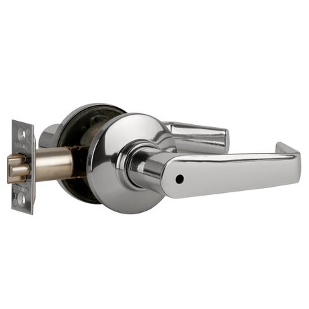SCHLAGE Grade 2 Tubular Lock, Privacy Function, Non-Keyed, Saturn Lever, Bright Chrome Finish, Non-Handed S40D SAT 625